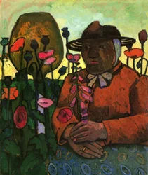 Old Woman from the Poorhouse in the Garden with a Glass Ball